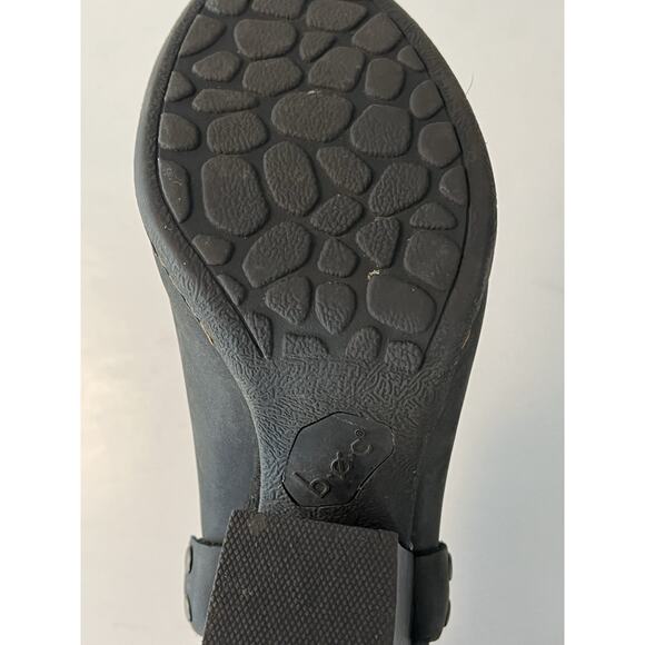 Born BOC Ankle Boots Womens Size 7.5 Black Leather Motorcycle Shoes Western - Picture 6 of 11